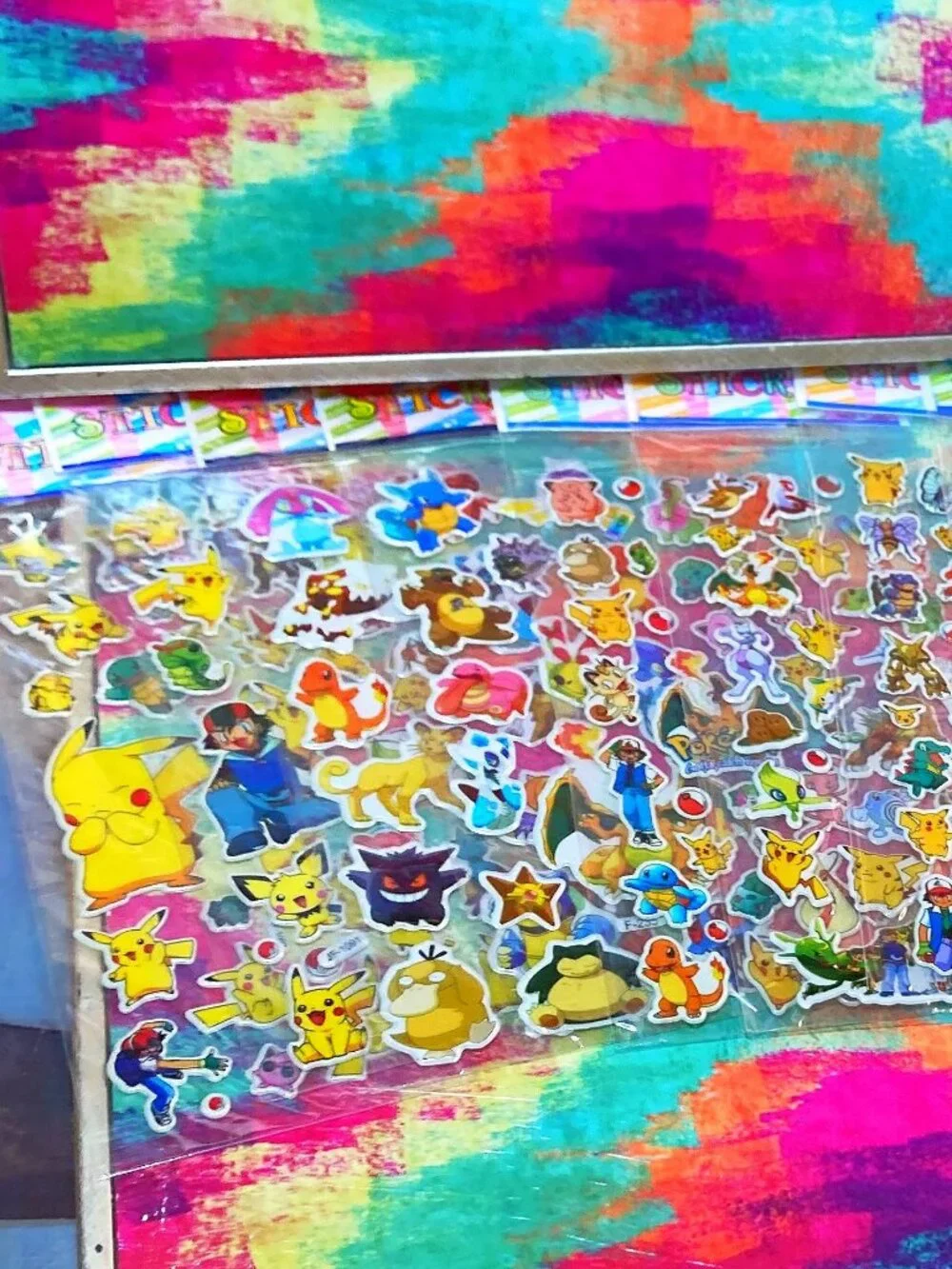 CLASSIC RETRO y2k POKEMON PUFFY FOAM STICKER COLLECTION LOT